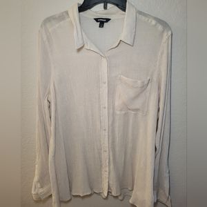 Express lightweight button-up blouse